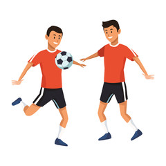 friends young men cartoon