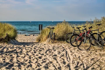 Meubelstickers Heringsdorf, Duitsland Warnemünde, Strand