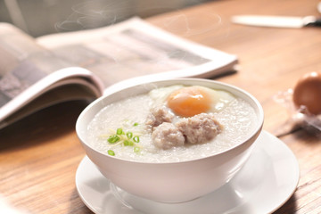 congee in a breakfast