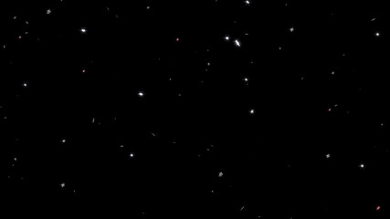 Rain of Several Sharp and Tiny Silver Five Branchs Stars