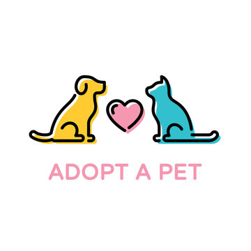 Vector Adopt A Pet Banner Template