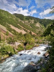 river in the mountains