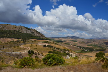 Fototapeta na wymiar Typical Sicilian landscape, Italy