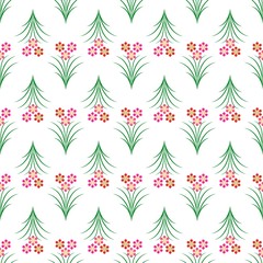 Flower abstract seamless pattern. Fashion graphic background design. Modern stylish abstract texture. Colorful floral template for prints, textiles, wrapping, wallpaper, website. Vector illustration.