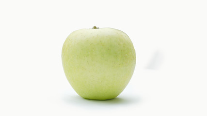 Green apples on a white background.