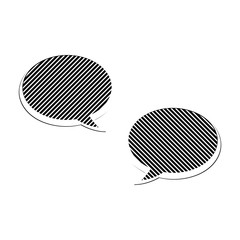 Black Message Bubbles,Chat Icon, Dialogue logo