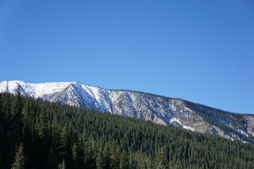 mountains and blue sky