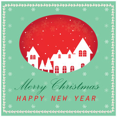  merry christmas and happy new year card - 234430768