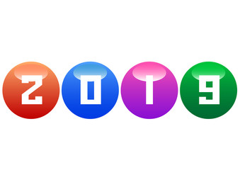 Christmas ball on white background