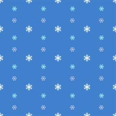 Fototapeta na wymiar Seamless Snowflakes pattern Background for Christmas and New year. Vector Illustration EPS8