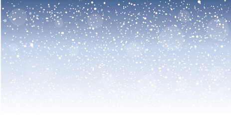 Snowfall. Falling snowflakes. Christmas snow. Vector illustration.