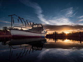 Image Marina With Water Reflection