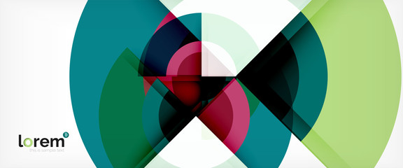 Obraz premium Stubarwny round kształtów abstrakta tło