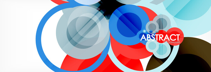 Circle composition abstract background