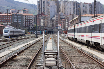 Vias de tren