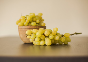 Fresh ripe green grape, close-up