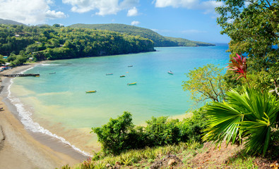 Fototapeta na wymiar Saint Lucia, Caribbean. Saint Lucia is considered to be the most beautiful island in the Caribbean sea.