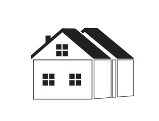 
Home (house) icon. Vector illustration. 