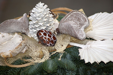 Wunderschöner Grabschmuck Gesteck, Abdeckung, Friedhof