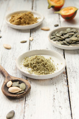 Kürbiskernmehl Kürbismehl Glutenfrei ohne Gluten wenig Kohlenhydrate