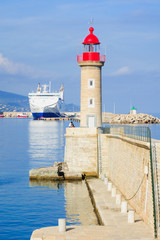 Fototapeta na wymiar Bastia Commercial Port