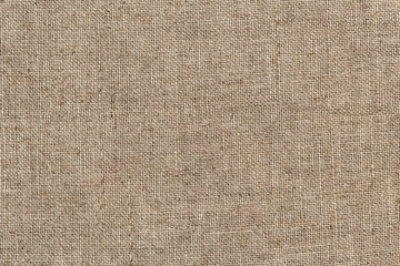 Close up of a burlap jute bag textured background