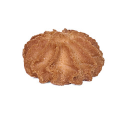 Shortbread cookies isolated on white background clipping path