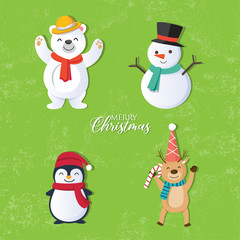 Merry Christmas background, Christmas Card Collection