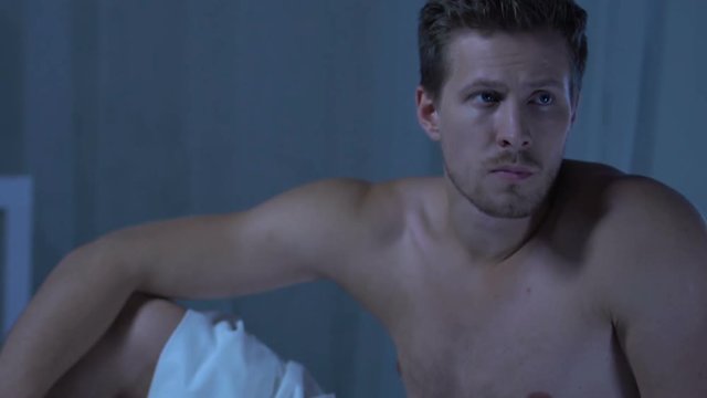 Displeased woman leaves husband in bed, erectile dysfunction and family crisis