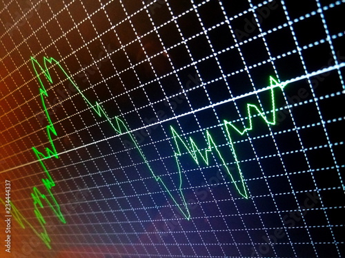 Currency Chart Trading Forex Currency Euro Dollar Stock Photo - 