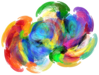 Color Paint Smear Cloud Abstract