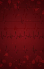 Medical Heartbeats red background