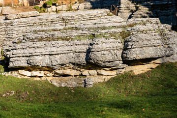 Limestone Monolith - Karst Erosion Formation Lessinia Italy
