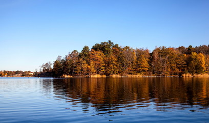 Autumn landscape,Lidingo,Stockholm
