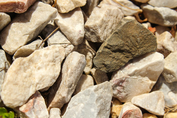 Small Rocks With Sharp Edges