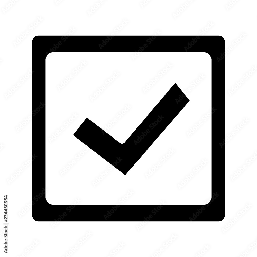 Sticker Checkbox glyph icon