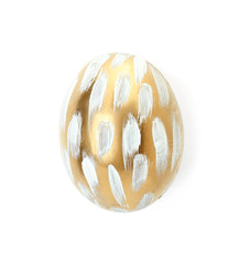 Beautiful Easter egg on white background