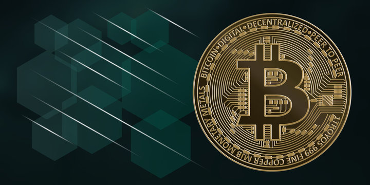 Bitcoin, blockchain, cryptocurrency concept