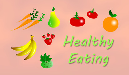 Concept of healthy eating