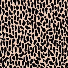 Seamless abstract pattern art. Texture with Hand Painted Crossing Brush Strokes for Print. Animal fur texture background. Modern graphics.