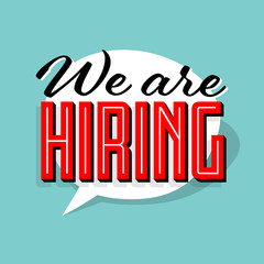 We are hiring