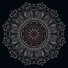 Modern Decorative Cicle Shapes. Floral mandala. vector illustration