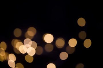 Gold abstract bokeh background, Festive and celebration background