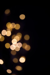 Gold abstract bokeh background, Festive and celebration background