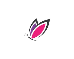Beauty Butterfly Logo Template Vector icon