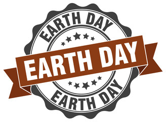 earth day stamp. sign. seal