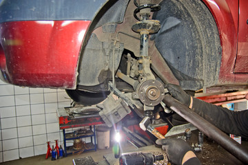 Replacing the car bearing