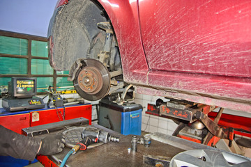 Replacing the car bearing