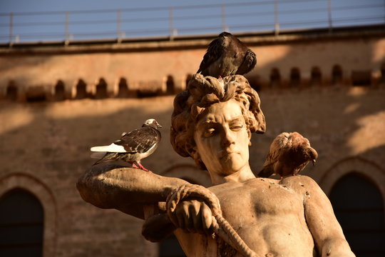 Monreale Fontana del Tritone detal