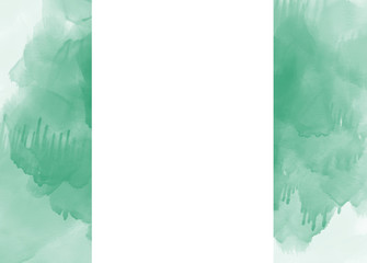 Nigeria flag painted with brush. National flag smoothing effect